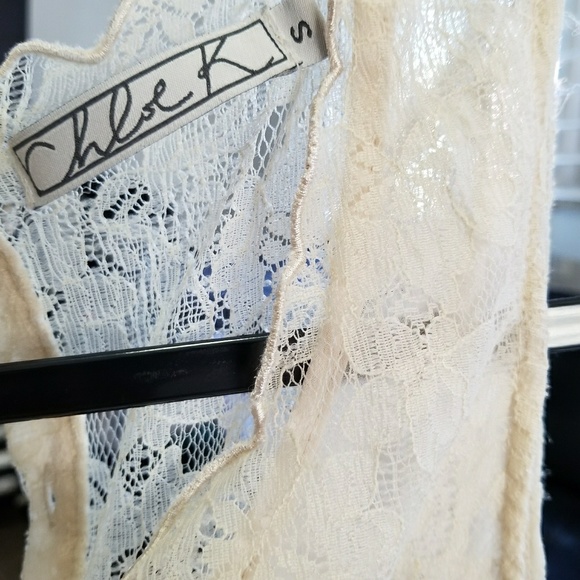 Ivory lace tank / top - Picture 6 of 8